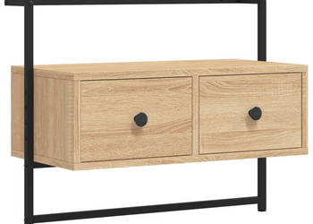 Szafka pod telewizor ścienna dąb sonoma 605x30x51 cm WM-833454