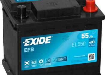 Akumulator 55Ah 480A EN Exide EL550 START&STOP EFB