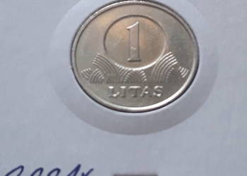 1 Litas Litwa 2001 r.