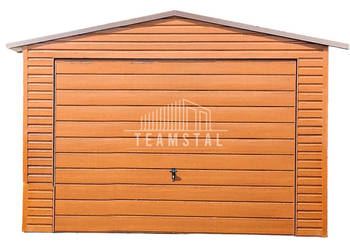GARAŻ BLASZANY 3,5m x 6m dwuspad - Brama + drzwi TS226