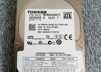 Dysk twardy Toshiba 80GB, 2,5, laptop itp.