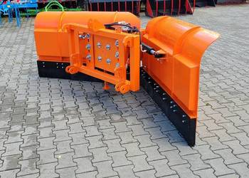 Pług do śniegu składany strzałka prosty Metal-Technik komuna