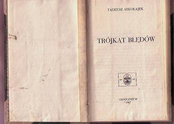 (5462) TRÓJKĄT BŁĘDÓW – TADEUSZ MIKOŁAJEK