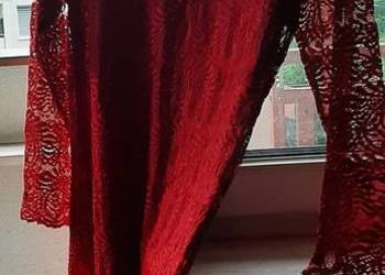 Nowa sukienka koronkowa w kolorze bordo