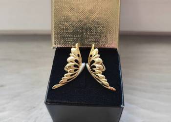 Złote kolczyki "Skrzydła Anioła"14k