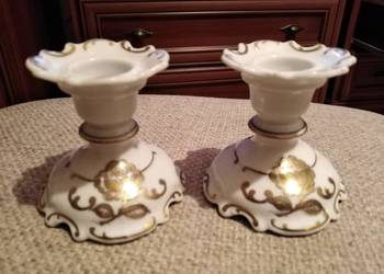 Komplet Świeczników Porcelana Wawel