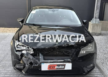 Seat Leon USZKODZONY* 1,6 tdi 110ps* CS *nawigacja* full ledy* ICDauto.com…