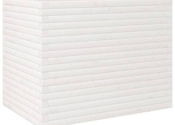 Donica ogrodowa biała 90x60x685 cm lite drewno sosnowe WM-3282500