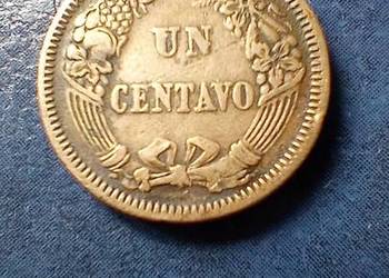 Stare monety 1 centavos 1863 Peru