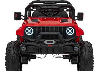 DUŻE auto terenowe 4x4 OFF ROAD Speed czerwone dla dzieci 12V pilot