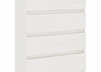Komoda biała 60x36x84 cm lite drewno sosnowe WM-808104