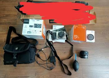 Sony Alpha A6000 ILCE-6000L przebieg 7537 + SELP1650 + dodatki