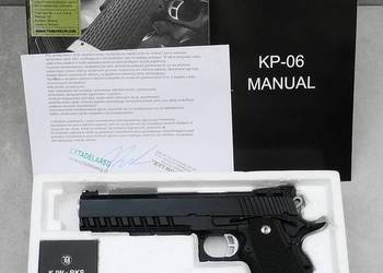 Replika pistolet GBB KJW Works KP-06 (3 magazynki)