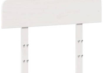 Wezgłowie łóżka białe 75 cm lite drewno sosnowe WM-842523