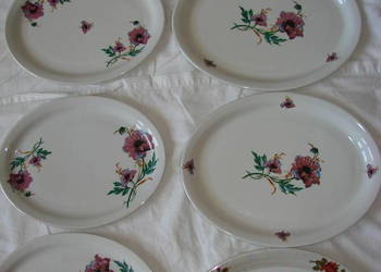 Lubiana Kwiaty półmisek PRL