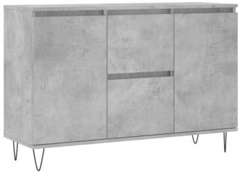 Szafka szarość betonu 104x35x70 cm materiał drewnopochodny WM-827208