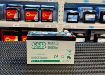 Akumulator SSB SBL 7.2 - 12L 12V / 7.2Ah 6.3mm