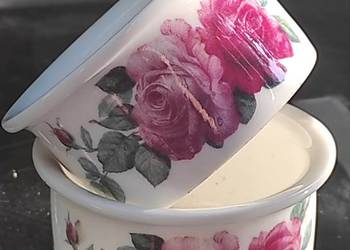 Roy Kirkham English Rose * tealigh*piękny ciemno różowy motyw herbacianej r Roy Kirkham English Rose * tealigh*piękny ciemno różowy motyw herbacianej r