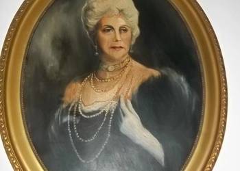 Obraz olejny Dama duży 114x80