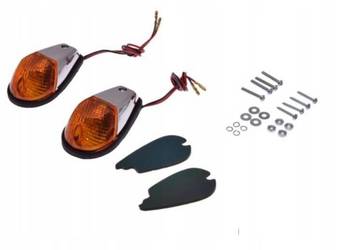 Kierunkowskazy motocyklowe chromowane do owiewki 2 szt z metalu ,HONDA INNE