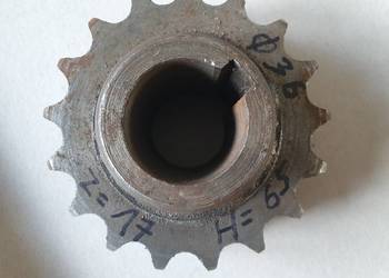 koło zebate łancuchowe podwójne z =17 wew fi36 mm H=65