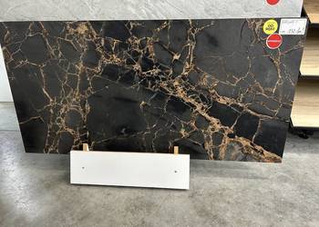 OKAZJA! PŁYTKA GRESOWA KAZAN GOLD Z ŻYWICĄ POLIMEROWĄ 60 × 120 cm