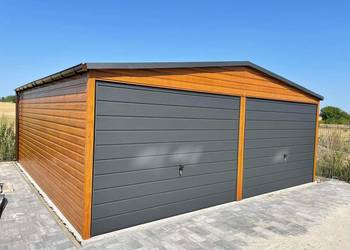 Garaż blaszany. Wzmocniony profilami Producent SZYBKA REALIZACJA