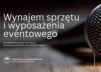 Wynajem sprzętu eventowego
