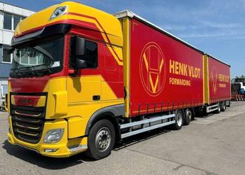 Firanka Volumen 6x2 zestaw z przyczepa DAF XF RZUR 6