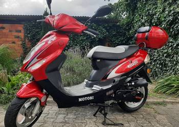 Jak nowy skuter Motobi Wilga III 50ccm 4t 2009r 1wł 4458km 60km/h 12" kufer