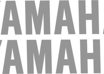 YAMAHA 40x9cm srebrne naklejki na motocykl