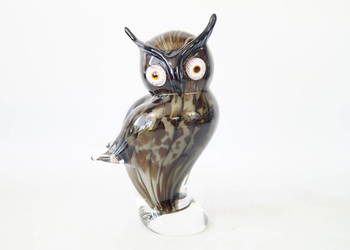 Figura szklana figura Murano style SOWA sówka symbol mądrości prezent