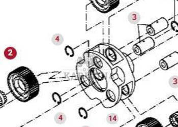 Fendt 414 415 Vario Jarzmo Przekładni Planetarnej Satelita Tylnej Osi Zwol…