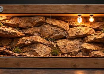 Okazja terrarium dla gekona lamparciego agamy brodatej