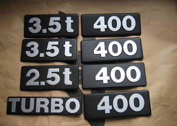 Napis emblemat bus Mercedes Vw FORD Iveco Turbo zestaw