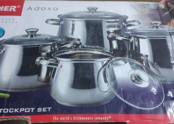 Komplet garnków wysokich beczułki Bergner 8el outlet