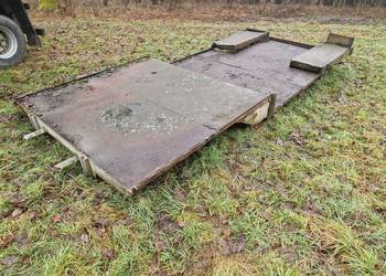 Rama do przyczepy jednoosiowej ceownik blacha ryflowana skrzynia ładunkowa