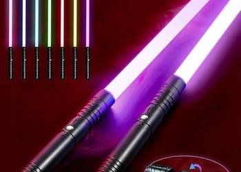 Zestaw 2 Mieczy Świetlnych dla Dzieci i Dorosłych 15 kolorów