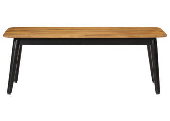 Stolik kawowy 110x50x40 cm lite drewno mango i żelazo WM-356976