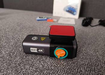 Rejestrator samochodowy, kamera samochodowa 4K, WiFi