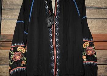 Folkowa haftowana bluzka koronka Desigual