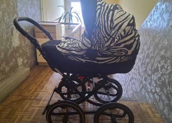 Wózek retro gondola zebra