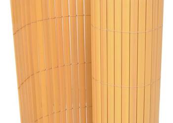 Dwustronne ogrodzenie ogrodowe, PVC, 90x300 cm, żółte（43624）