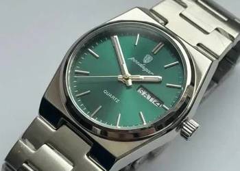 Zegarek męski Poedagar zielony klasyczny nowy