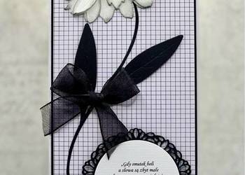 Kartka kondolencyjna ręcznie robiona w kopercie