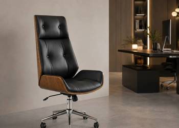 Fotel biurowy czarny Luxury Premium