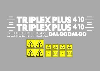 Naklejki oklejenie naklejka - DAL-BO TRIPLEX PLUS 4 10 Zamiennik