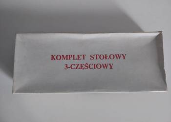 drewniany zestaw stołowy, retro, PRL, kuchnia