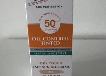 Eucerin Oil Control SPF 50+ żel-krem ochronny barwiący odcień jasny