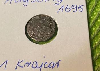 moneta srebrna Wolnego Miasta Augsburg z 1695r